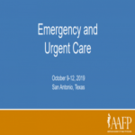 AAFP Emergency & Urgent Care Livestream 2019 at 50€